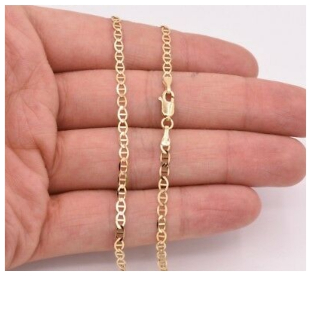 Real 10k gold mariner necklace